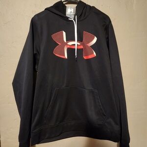 Under Armour Fleece Big Logo Red Medium Hoodie